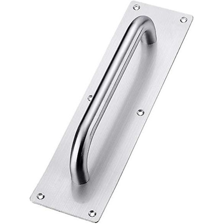 Maner usa culisanta, inox rezistent, 30x8cm, argintiu