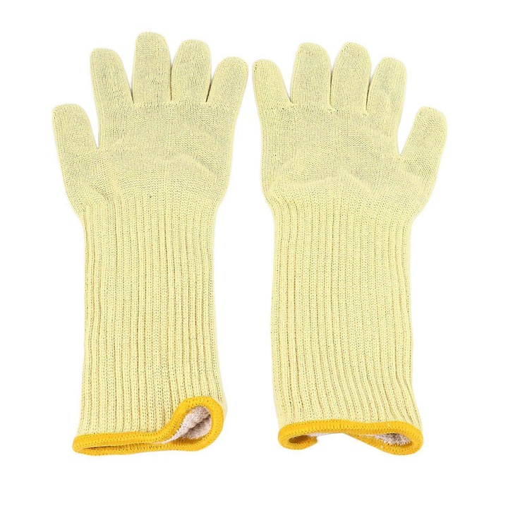 Sütőkesztyű szett, 2 darab, aramid szálas, 300°C-ig hőálló, 38cm