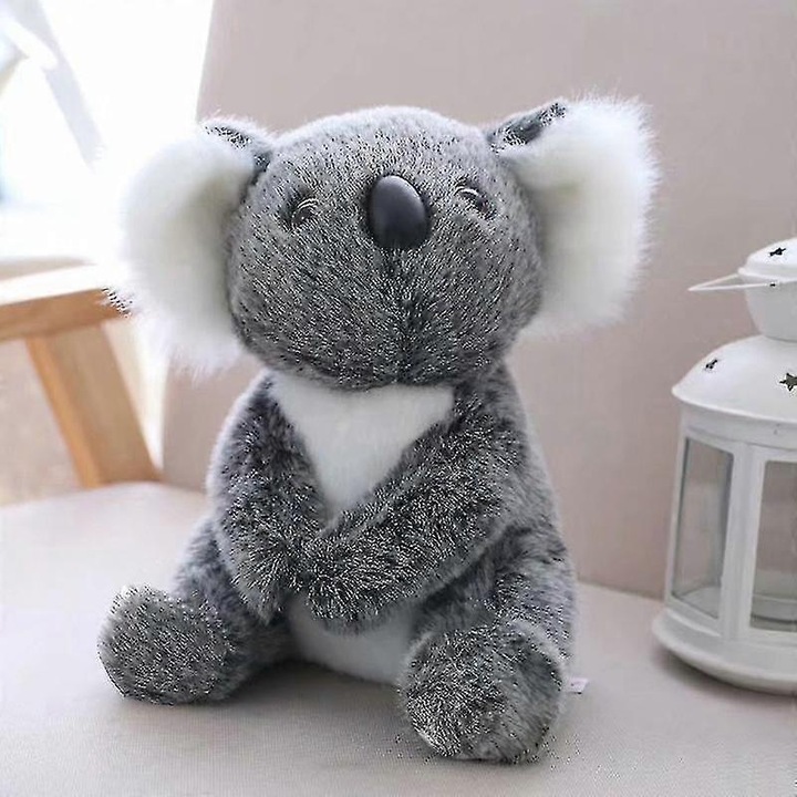Jucarie de plus, design koala, gri, set 1 papusa, dimensiuni 13x18x21x28cm