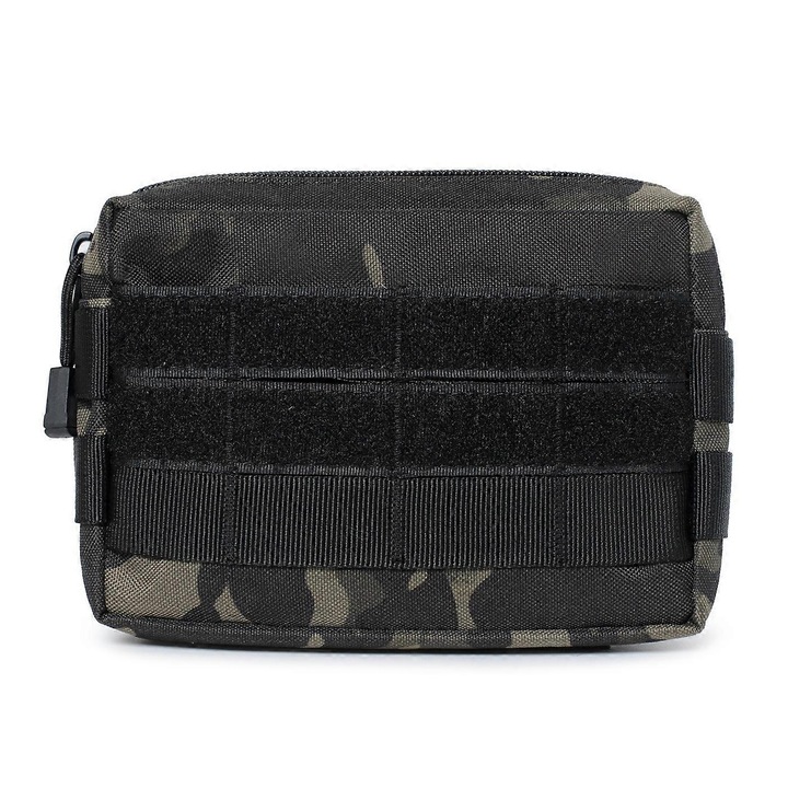 Molle sporttáska, 1000D nylon, 15x10x4cm, harci felszereléshez, orvosi használatra, többszínű