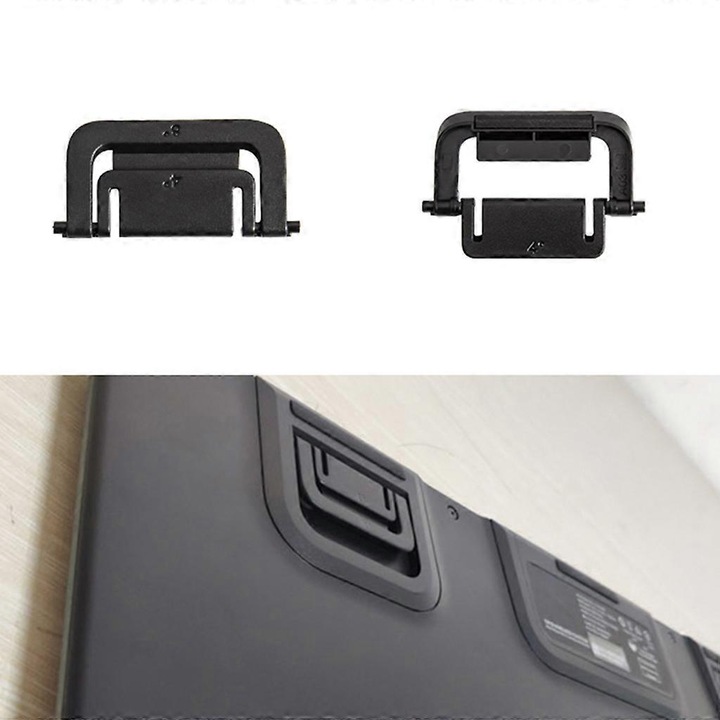 Set 2 suporturi picioare pentru tastatura, negru, 10x10cm