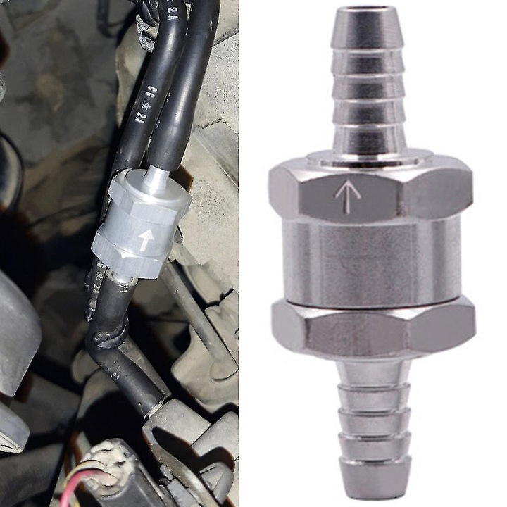 Egyirányú üzemanyagszelep, alumínium, 6mm, 8mm, 10mm, 12mm