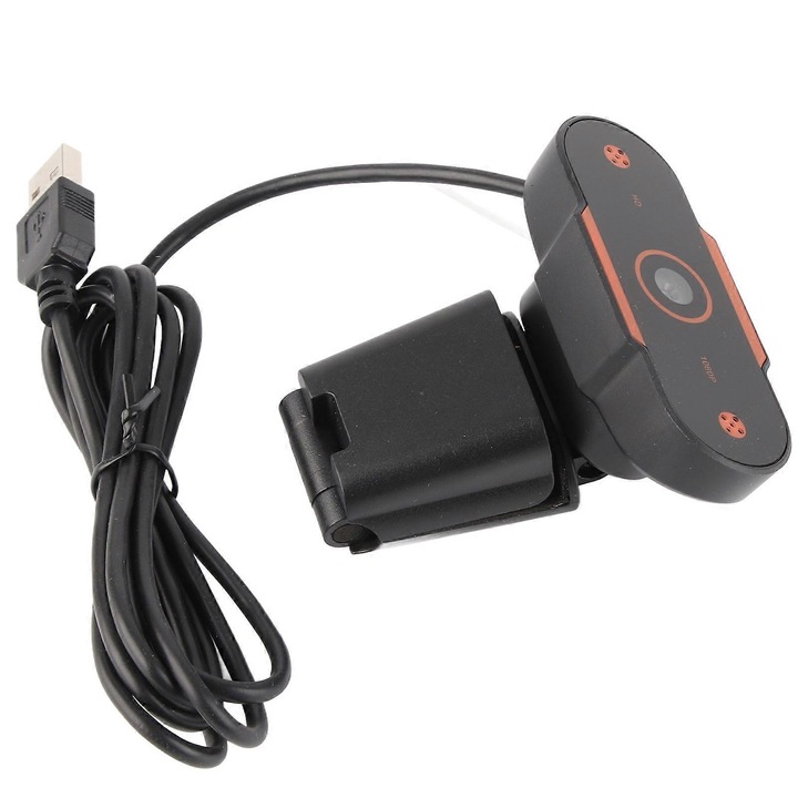 Webkamera HD 1080P, USB, egyszerű és elegáns kialakítás, laptopokhoz és asztali számítógépekhez