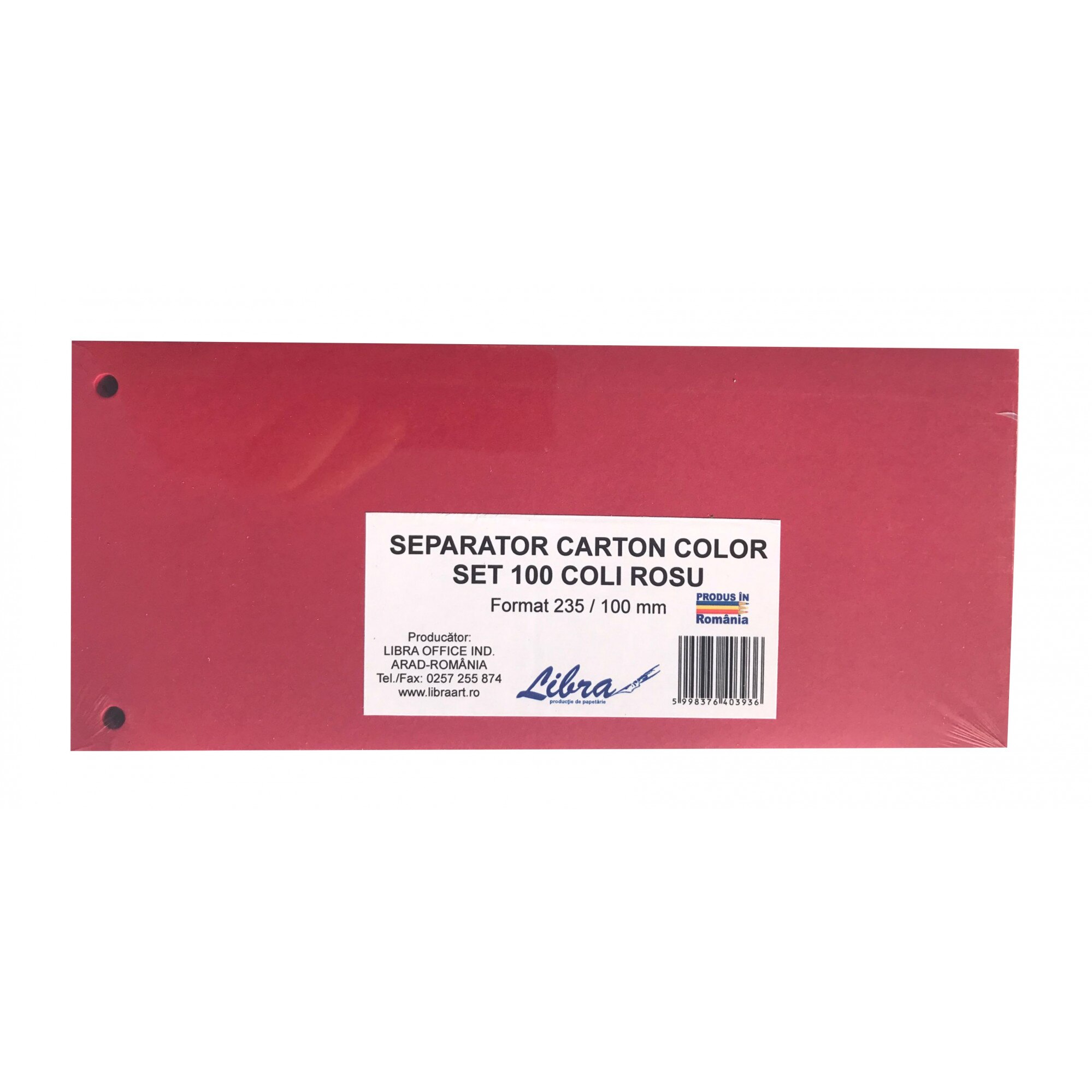 Separator set 100 carton rosu