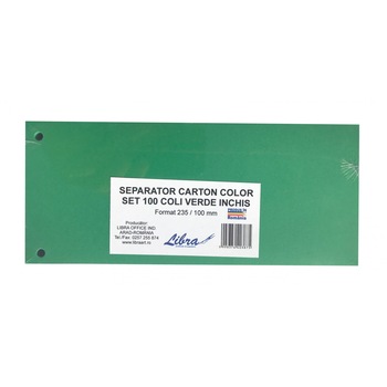 Separator set 100 carton verde craciun Separator set 100 carton verde craciun