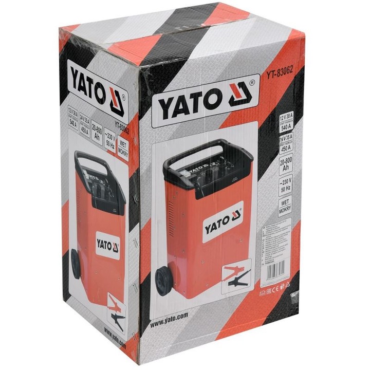 Зарядно за акумулатор Yato YT-83062, 12V/24V, 20-800Ah