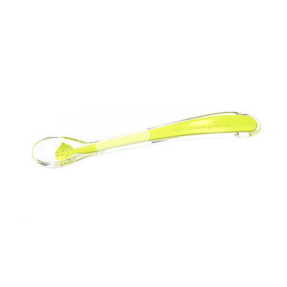 Lingurita din silicon pentru bebelusi Baby Ono Smile Yellow