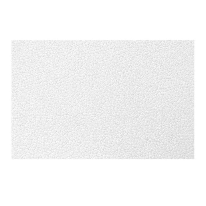 Autocolant autoadeziv din piele PVC, 50x137cm, alb, pentru repararea scaunelor si canapelelor