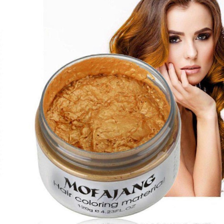 Hajviasz, Mofajang, ideiglenes hajformázó krém, 120g, arany