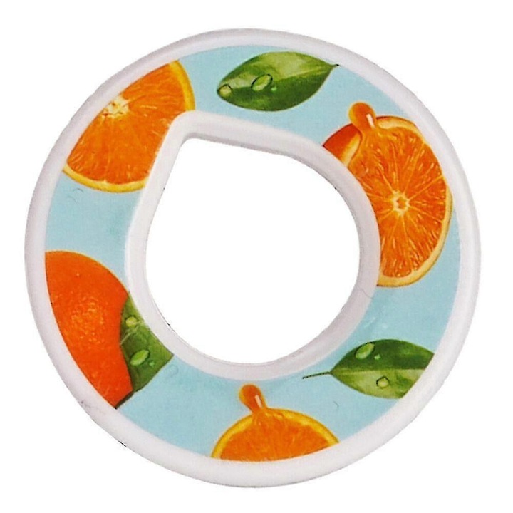 650 ml-es vizespalack tartozék szívószállal és aromagyűrűvel, 7 gyümölcsíz, többszínű, 26x7,8 cm