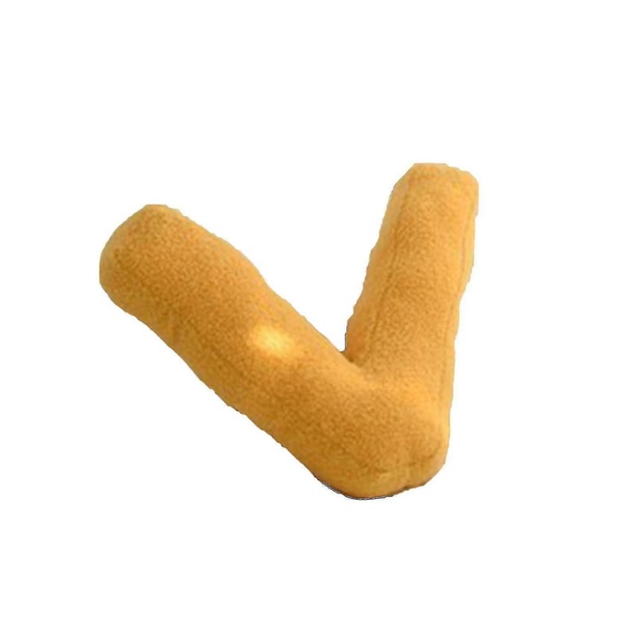 Perna decorativa litera, bumbac, 38x30cm