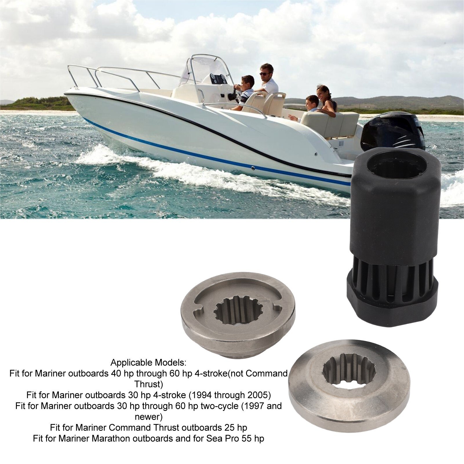 GrassyWing2 60 Marine（GW2-60MR／ボルクスジャパン） Kit butuc elice pentru ambarcatiuni Mariner 30-60 hp, set complet