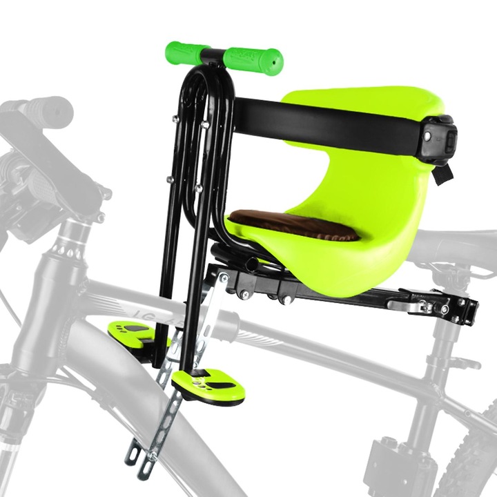 Детско столче за велосипед, Lixada, тип А, с предпазен колан, червен, 8 месеца - 4 години, 25x38мм