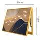 Capac tablou pentru contor electric, Naimeed D7261, mascare tablou electric, design modern si elegant, 40x50x4cm, rama aurie