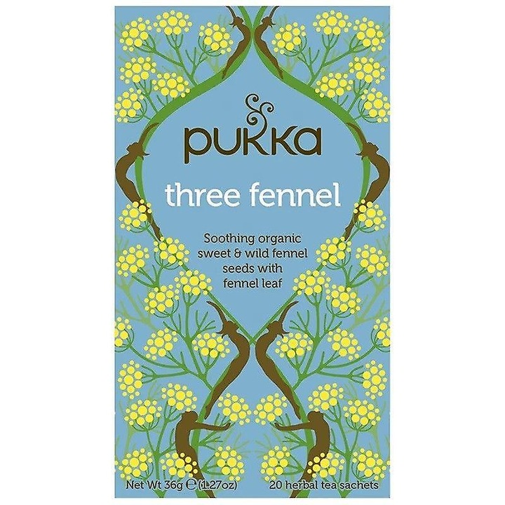 Ceai de fenicul, Pukka, 80 plicuri, Aromat, Dulce, 36 g