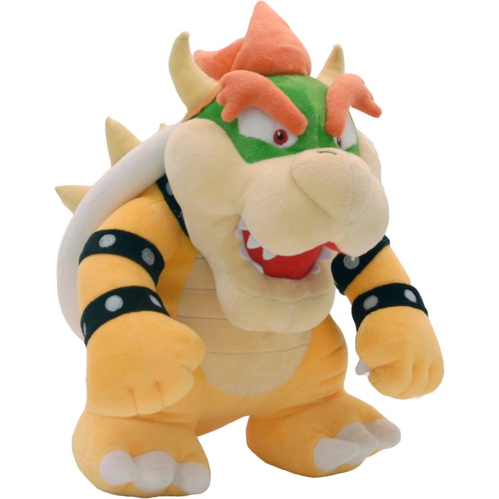 Jucarie de plus, Bowser, 36cm, fara asamblare, engleza