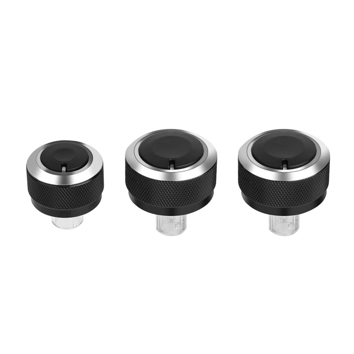 3 buc buton comutator panou de control aer conditionat auto din aluminiu pentru GOLF 5 MK5 2005-2009