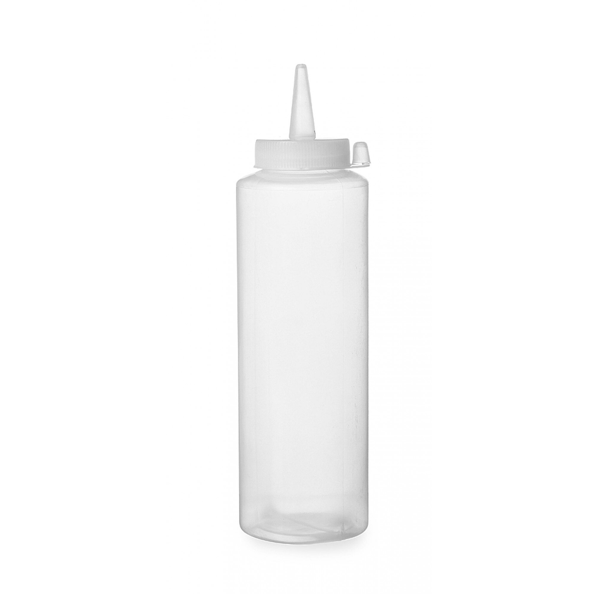 Sticla dispenser 350 ml, Ø55x205 mm, polietilena transparenta, Hendi