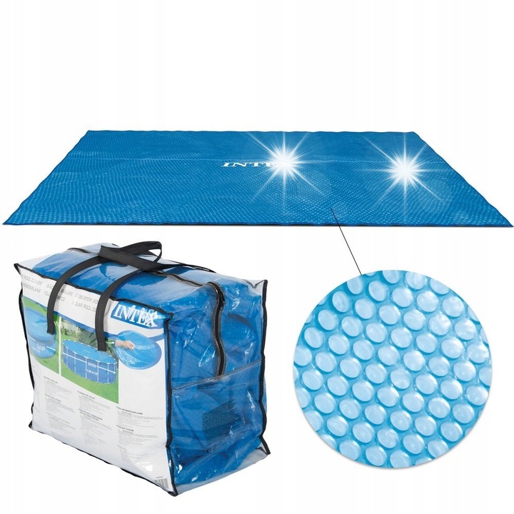 Соларен покрив за басейн, Intex, 549x274см, фолио с мехурчета, 3.1кг