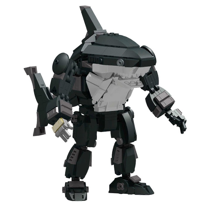 Figurina, Tung Tung Tung, blocuri de constructie, material ABS, multicolor