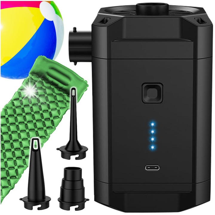 Gotel elektromos pumpa, akkumulátoros, 3 fejjel, 300L/perc, 5000mAh