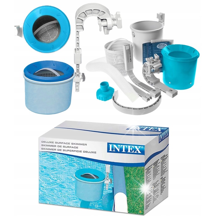 Скимер за вода INTEX, лесен за монтиране, дозатор за химия, 1,50 кг