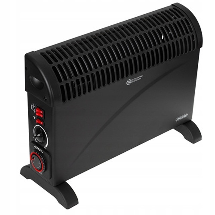 Електрически конвектор Mesko 2000W, таймер, 3 нива на мощност, черен, 53,5x20x38,5см