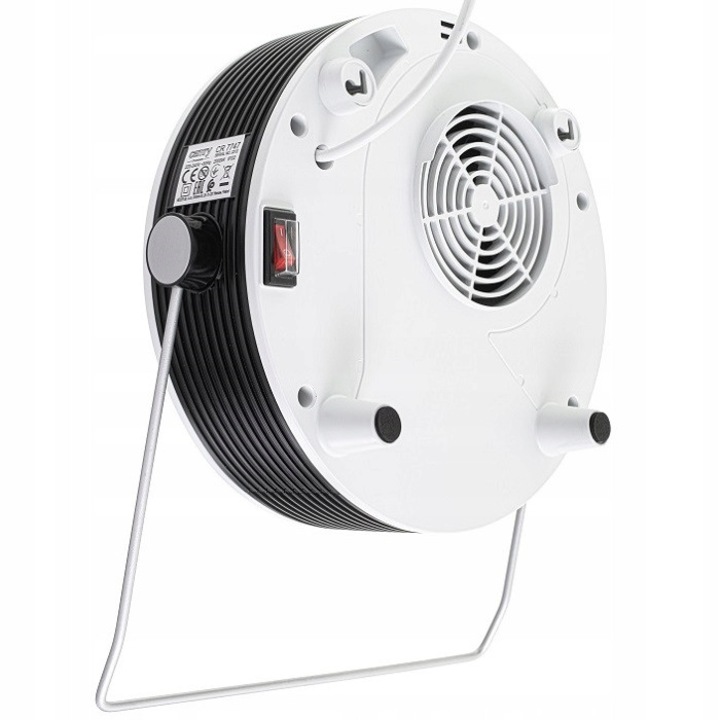 Calorifer baie Camry CR7747, 2000W, 1400W, alb, 328x401x142mm, cu display LCD si suport prosoape