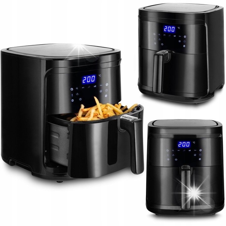 Aigostar olajsütő, 7L, 1900W, 60 perces időzítő, LCD