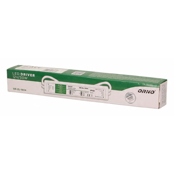 Sursa de alimentare LED 12VDC 30W, IP67, Orno, metalic, rezistent la apa
