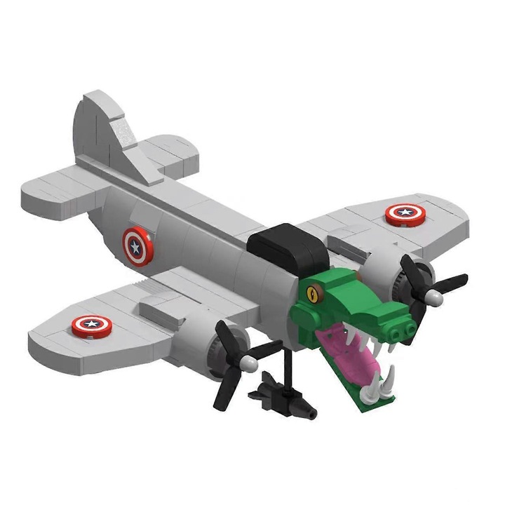 Set figurine blocuri de constructie Italian Brainrot, 16 piese, multicolor, din plastic ABS