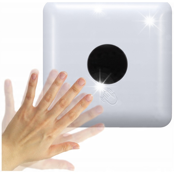 Senzor de proximitate, Orno, model OR-CR-268, alb, 80x80x36.6mm