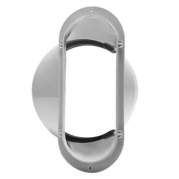 Conector furtun evacuare aer 15cm, plastic, alb, set 1 buc