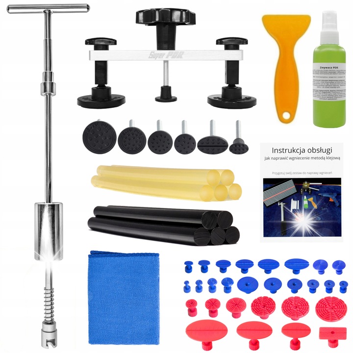 Set PDR cu ciocan fara inertie, Ragnar Moto, 5 capete interschimbabile, 50cm, argintiu