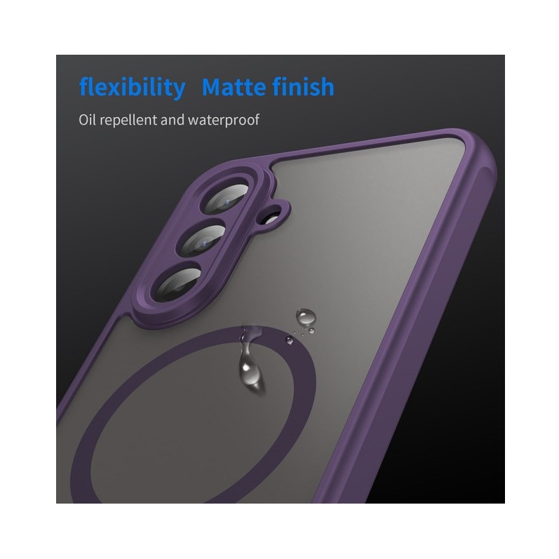 Husa Upzz® Halo Pentru Samsung Galaxy A17 5G, Magsafe, Protectie Camere si Colturi, Design Premium, Super Rezistenta, Purple