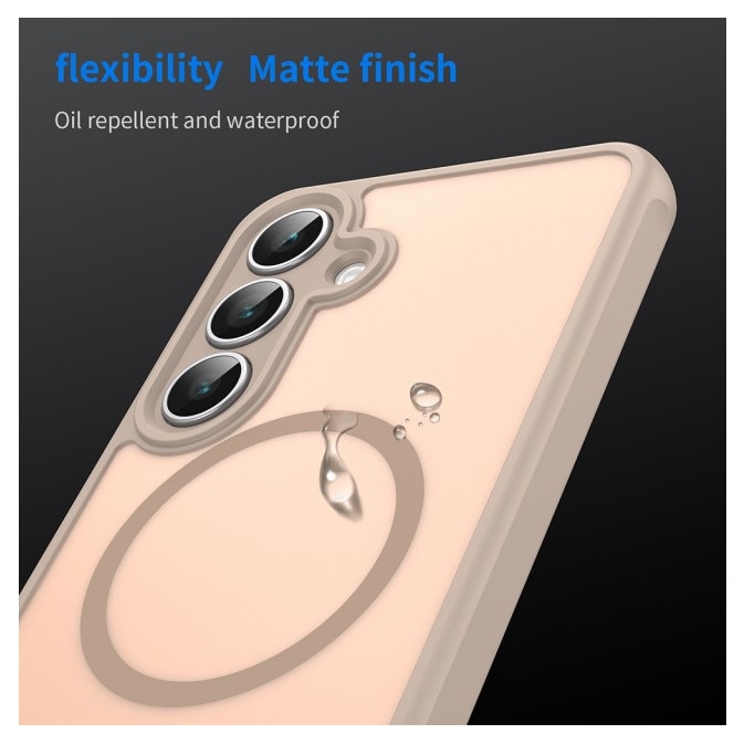 Husa Upzz® Halo Pentru Samsung Galaxy A17 5G, Magsafe, Protectie Camere si Colturi, Design Premium, Super Rezistenta, Gold
