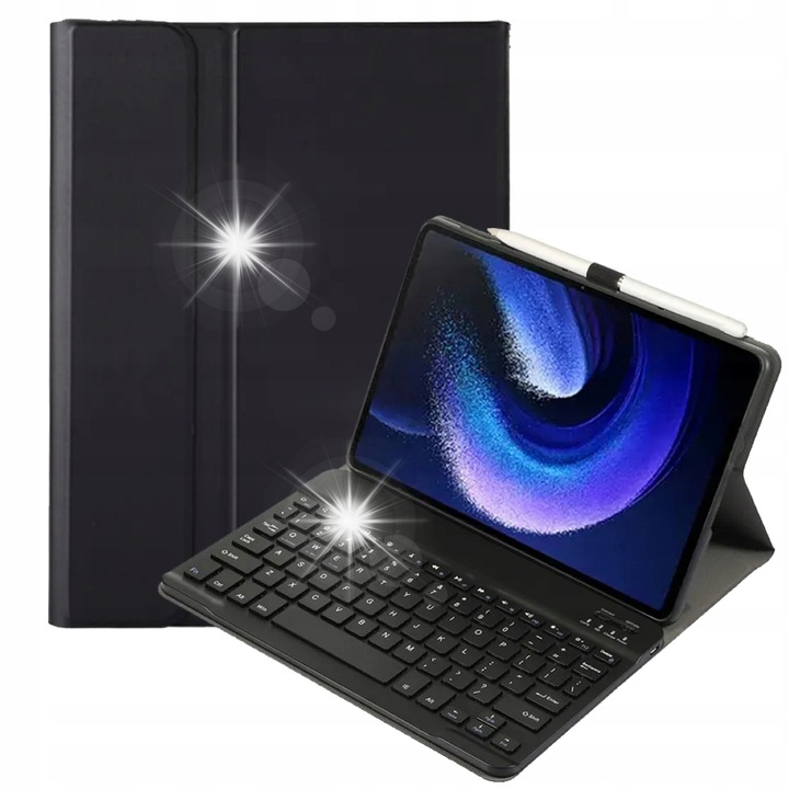 Etui cu tastatura Bluetooth pentru Lenovo Tab M11 TB-330, negru, protectie si functionalitate