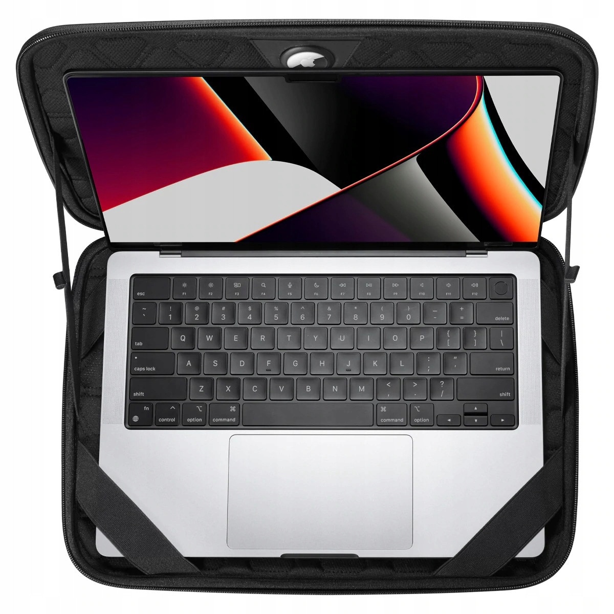 Etui laptop Spigen Rugged Armor Pouch "Pro", 15-16'', negru, dimensiuni 37.5x26.8x2.8cm, set complet