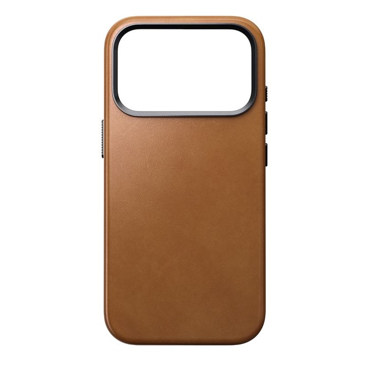 Кожен калъф Nomad Traditional Leather Case, кафяв, съвместим с MagSafe, за iPhone 17 Pro