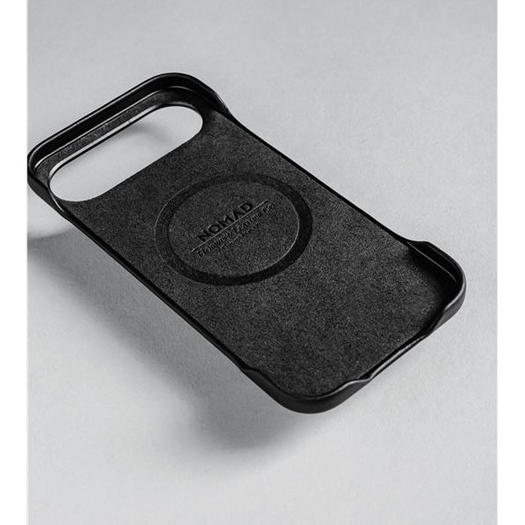 Husă din piele naturală Nomad Traditional Leather, compatibilă MagSafe, neagră, pentru iPhone 17 Air