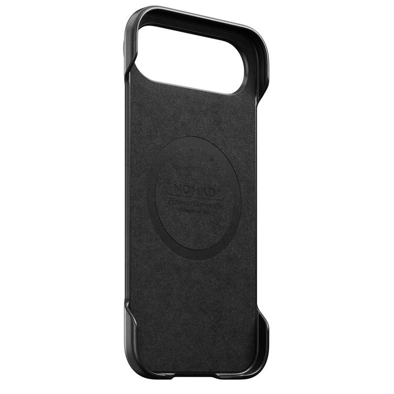 Husă din piele naturală Nomad Traditional Leather, compatibilă MagSafe, neagră, pentru iPhone 17 Air