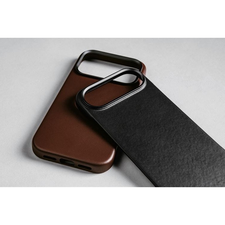 Husă din piele naturală Nomad Traditional Leather, compatibilă MagSafe, neagră, pentru iPhone 17 Air