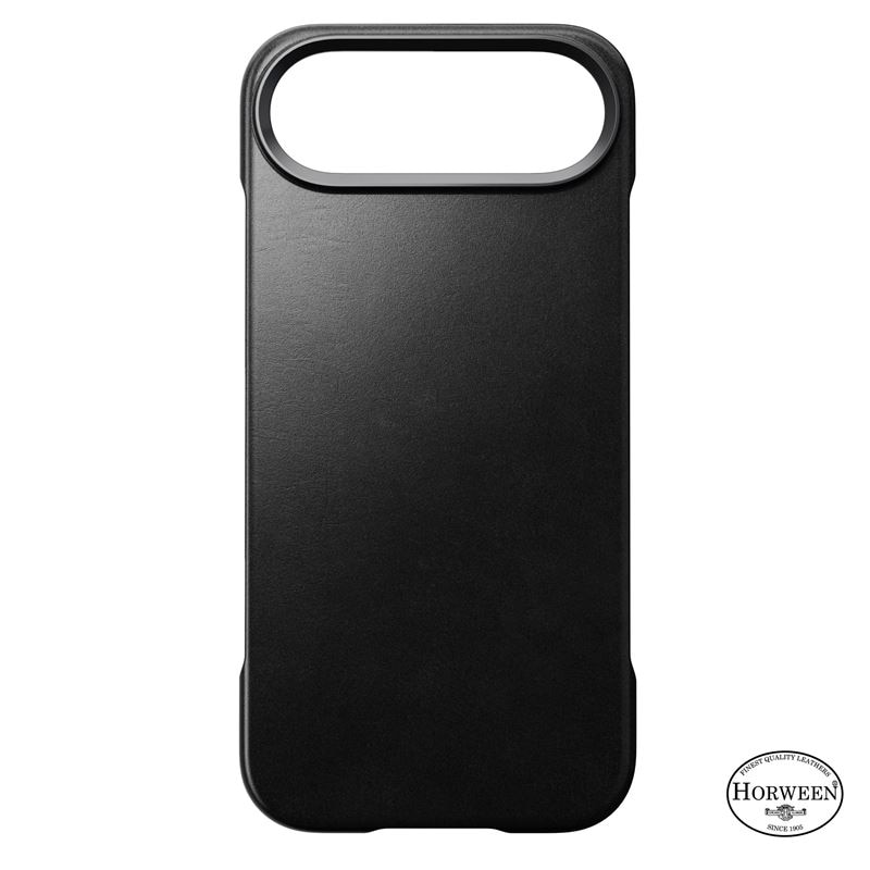 Husă din piele naturală Nomad Traditional Leather, compatibilă MagSafe, neagră, pentru iPhone 17 Air