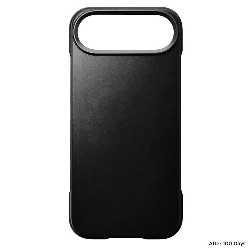 Husă din piele naturală Nomad Traditional Leather, compatibilă MagSafe, neagră, pentru iPhone 17 Air