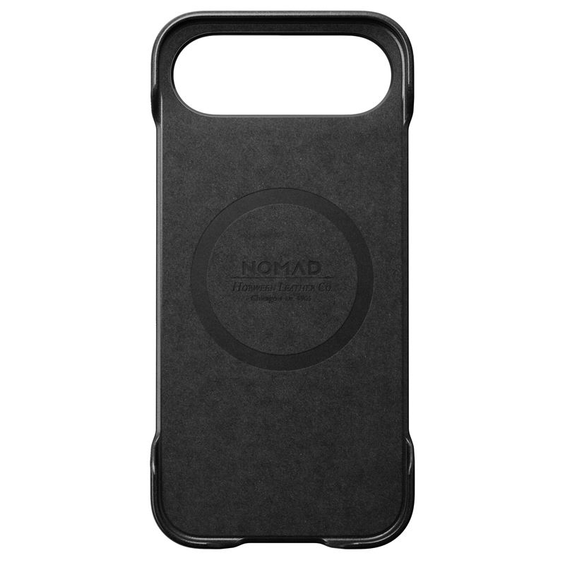 Husă din piele naturală Nomad Traditional Leather, compatibilă MagSafe, neagră, pentru iPhone 17 Air