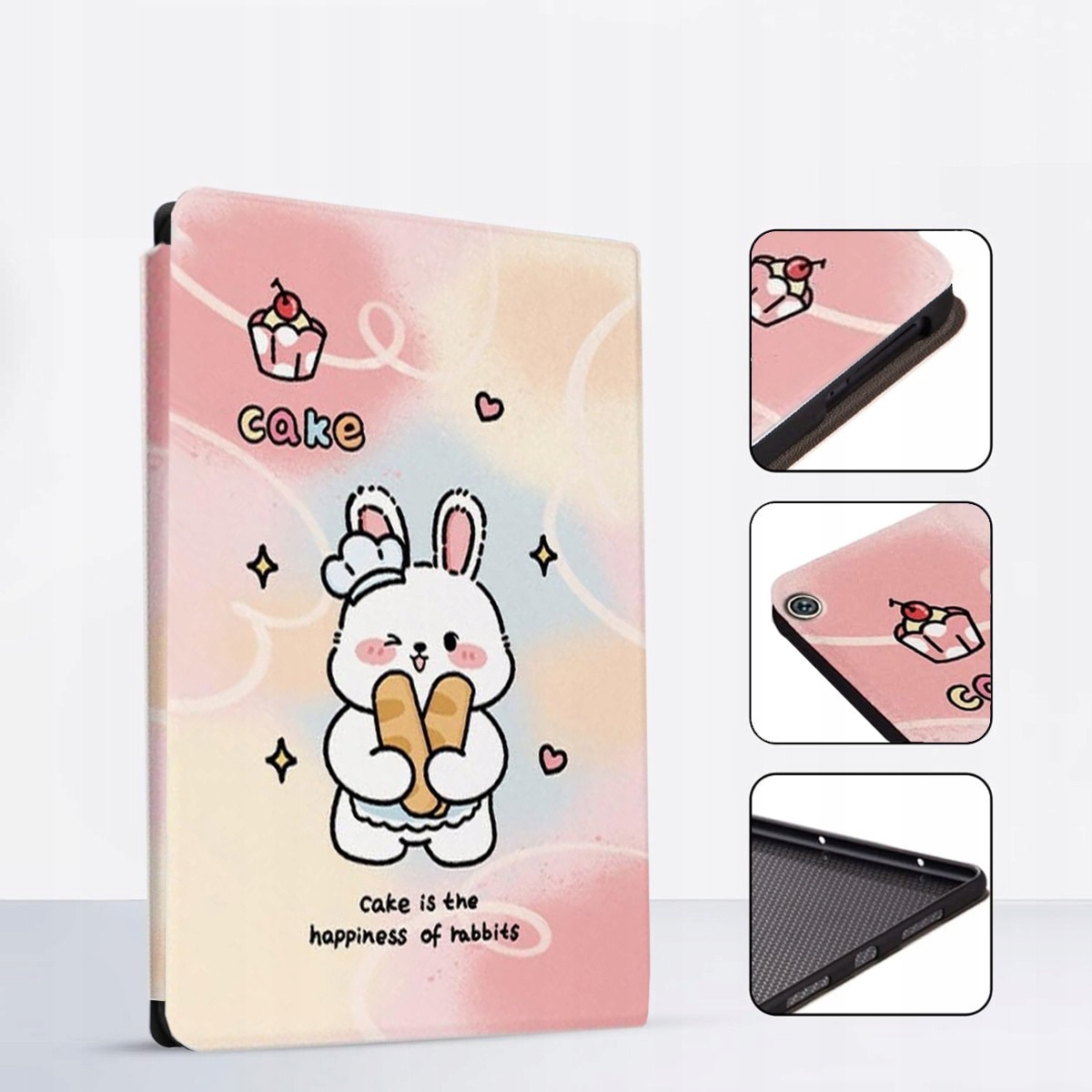 Husa pentru tableta, SUPERO SLIMCASE, compatibila Samsung Galaxy Tab A8 10.5, potrivita pentru copii, protectie la socuri, material rezistent, montaj/demontaj usor, roz
