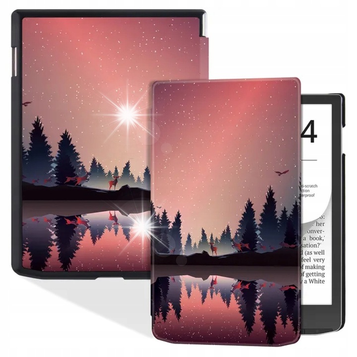 Slimcase tok Pocketbook Inkpad 4 7.8-hoz, Supero, állvány funkció, kártyatartó rekeszek, színes