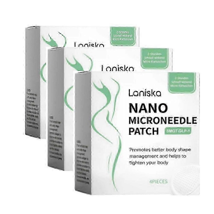 Pachet 4 bucati plasturi microneedle pentru slabire, extracte naturale, 24 ore efect, multicolor