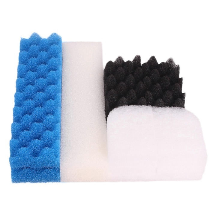 Set filtre pentru acvarii, 6x paduri de polishare, 2x spuma simpla, 2x bio-spuma, 2x bio-spuma Max, pentru Fluval 406 407