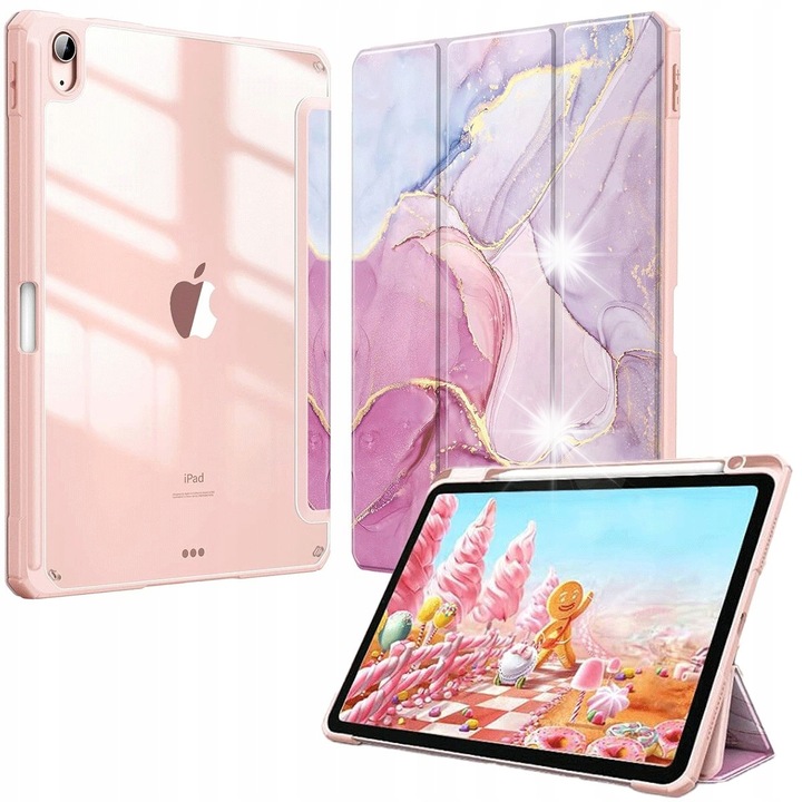 Husa pentru tableta iPad Air 11" 6 gen. 2024 / 5 gen. 2022 / 4 gen. 2020, protectie TPU, suport pentru Apple Pencil